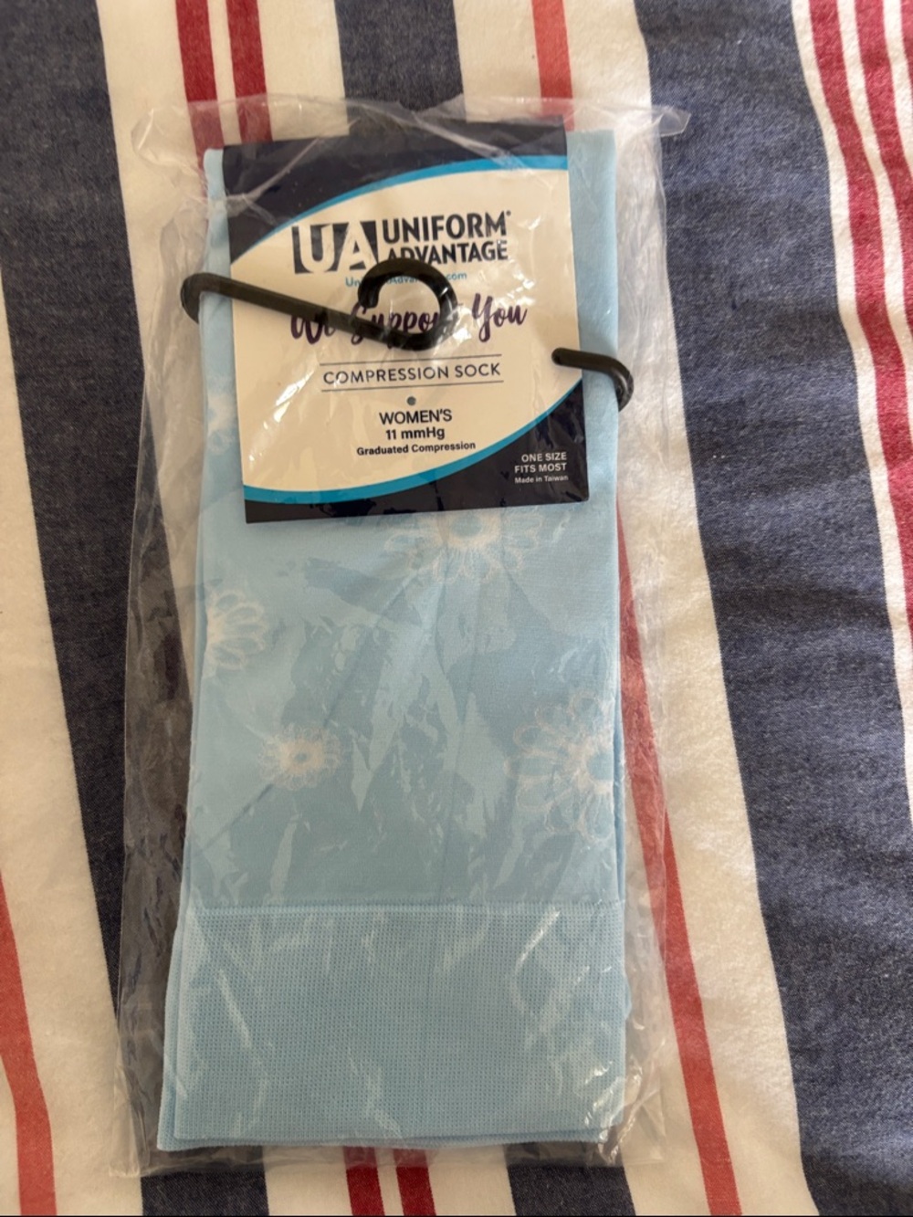 Uniform Advantage Light Blue Compression Socks - Women's